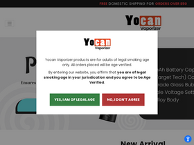 'yocanvaporizer.com' screenshot