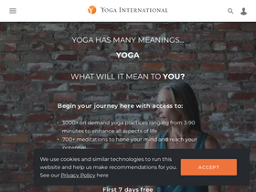 'yogainternational.com' screenshot