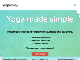 'yogarove.com' screenshot