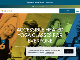 'yogasix.com' screenshot