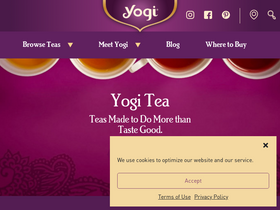 'yogiproducts.com' screenshot