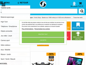 'yonis-shop.com' screenshot