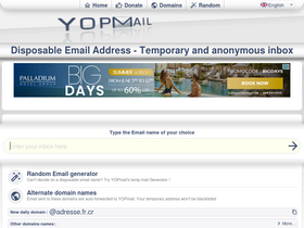 'yopmail.com' screenshot