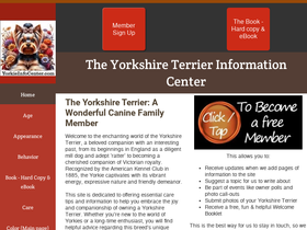 'yorkieinfocenter.com' screenshot