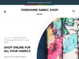 'yorkshirefabricshop.com' screenshot