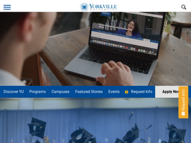 'yorkvilleu.ca' screenshot