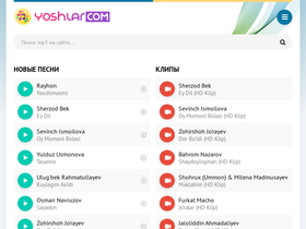 'yoshlar.com' screenshot