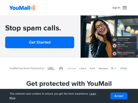 'youmail.com' screenshot