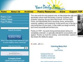 'yourdailypoem.com' screenshot