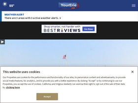 'yourerie.com' screenshot