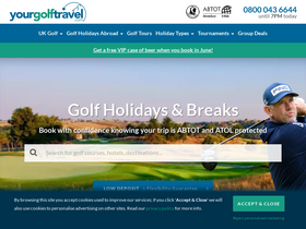 'yourgolftravel.com' screenshot