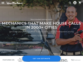 'yourmechanic.com' screenshot