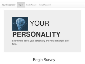 'yourpersonality.net' screenshot