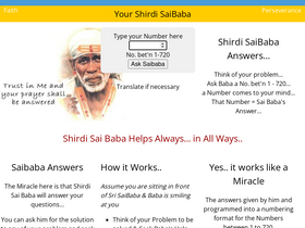 'yoursaibaba.com' screenshot
