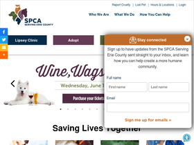 'yourspca.org' screenshot