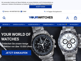 'yourwatches.de' screenshot