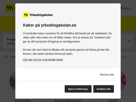 'yrkeshogskolan.se' screenshot