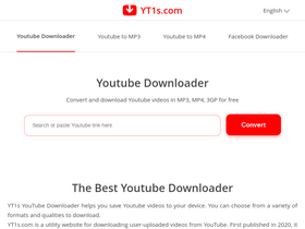'yt1s.com' screenshot