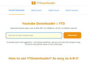'ytdownloader.me' screenshot