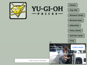 'yugiohprices.com' screenshot