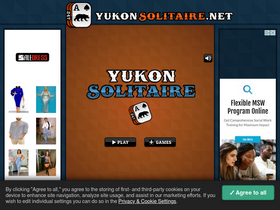 'yukonsolitaire.net' screenshot