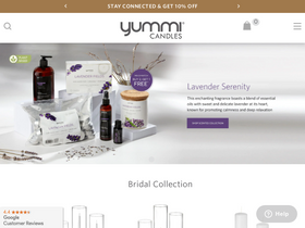 'yummicandles.com' screenshot