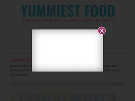 'yummiestfood.com' screenshot