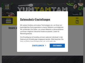 'yumtamtam.de' screenshot