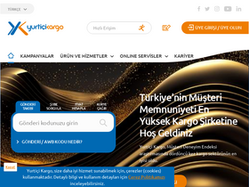 'yurticikargo.com' screenshot