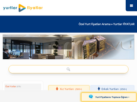 'yurtlarfiyatlar.com' screenshot