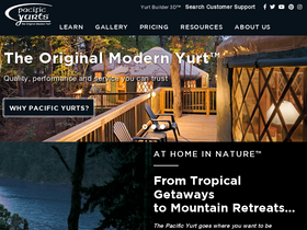 'yurts.com' screenshot