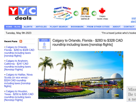 'yycdeals.com' screenshot
