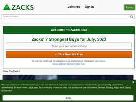 'zacks.com' screenshot