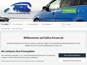 'zafira-forum.de' screenshot