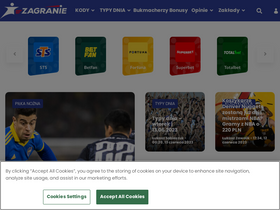 'zagranie.com' screenshot
