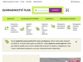 'zahradnictvi-flos.cz' screenshot