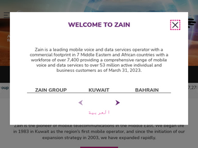 'zain.com' screenshot