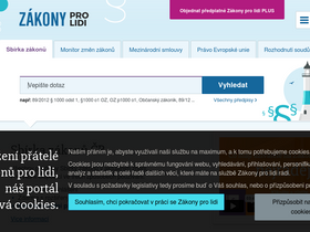 'zakonyprolidi.cz' screenshot