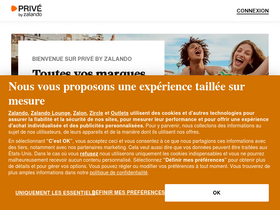 'zalando-prive.fr' screenshot