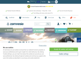 'zamnesia.com' screenshot