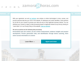 'zamora24horas.com' screenshot