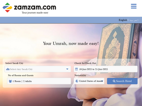 'zamzam.com' screenshot