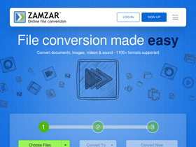 'zamzar.com' screenshot
