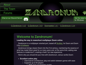 'zandronum.com' screenshot