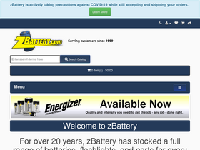 'zbattery.com' screenshot