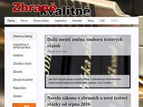 'zbranekvalitne.cz' screenshot