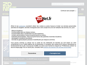 'zdnet.fr' screenshot