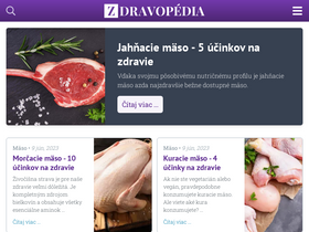 'zdravopedia.sk' screenshot
