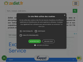 'zediet.fr' screenshot