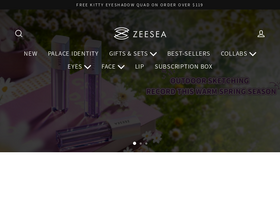 'zeeseacosmetics.com' screenshot